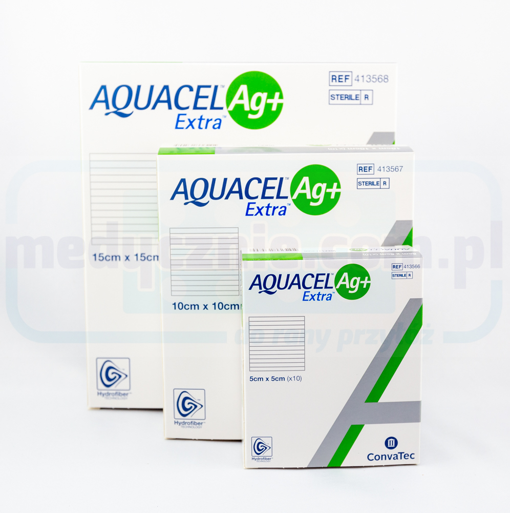 Aquacel Ag Plus Extra 5*5cm pansament cu argint 1pc - Imagine 2